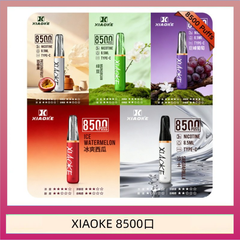 梟客XIAOKE一次性電子菸拋棄式8500口